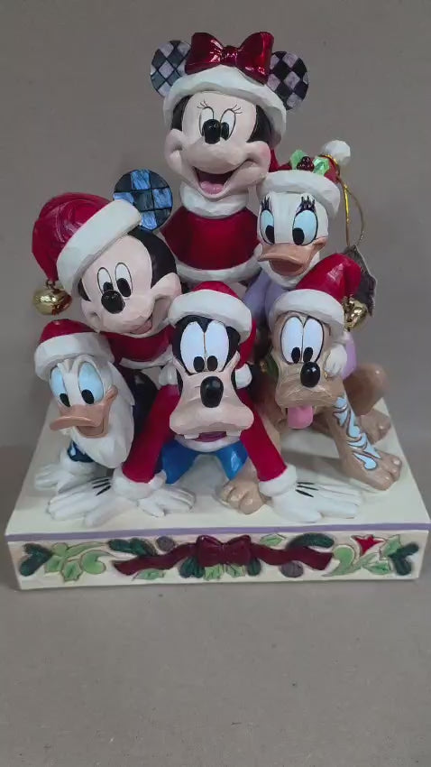 Mickey and friend jim shore figure met muziek