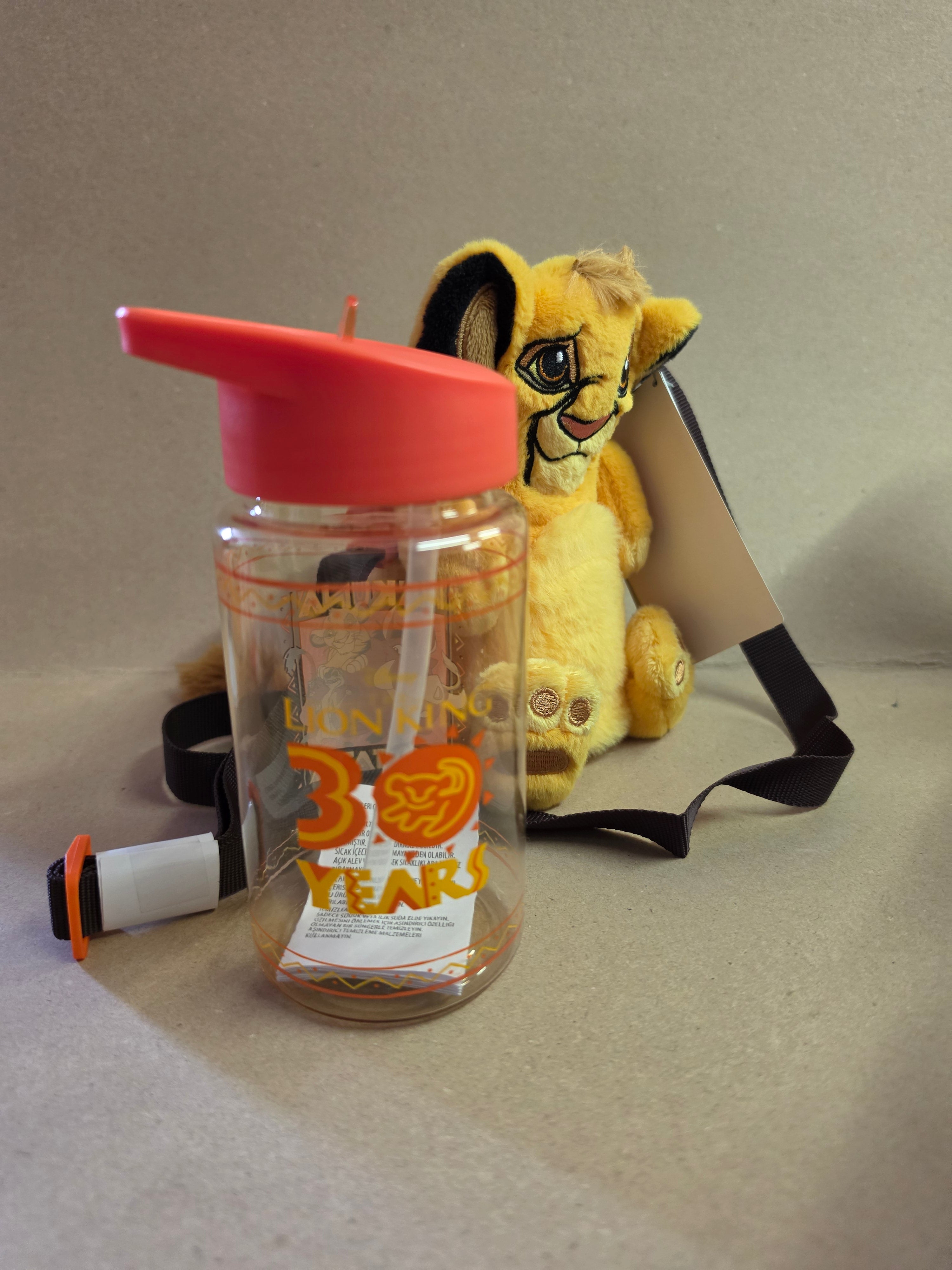 Lion king tasje Met fles