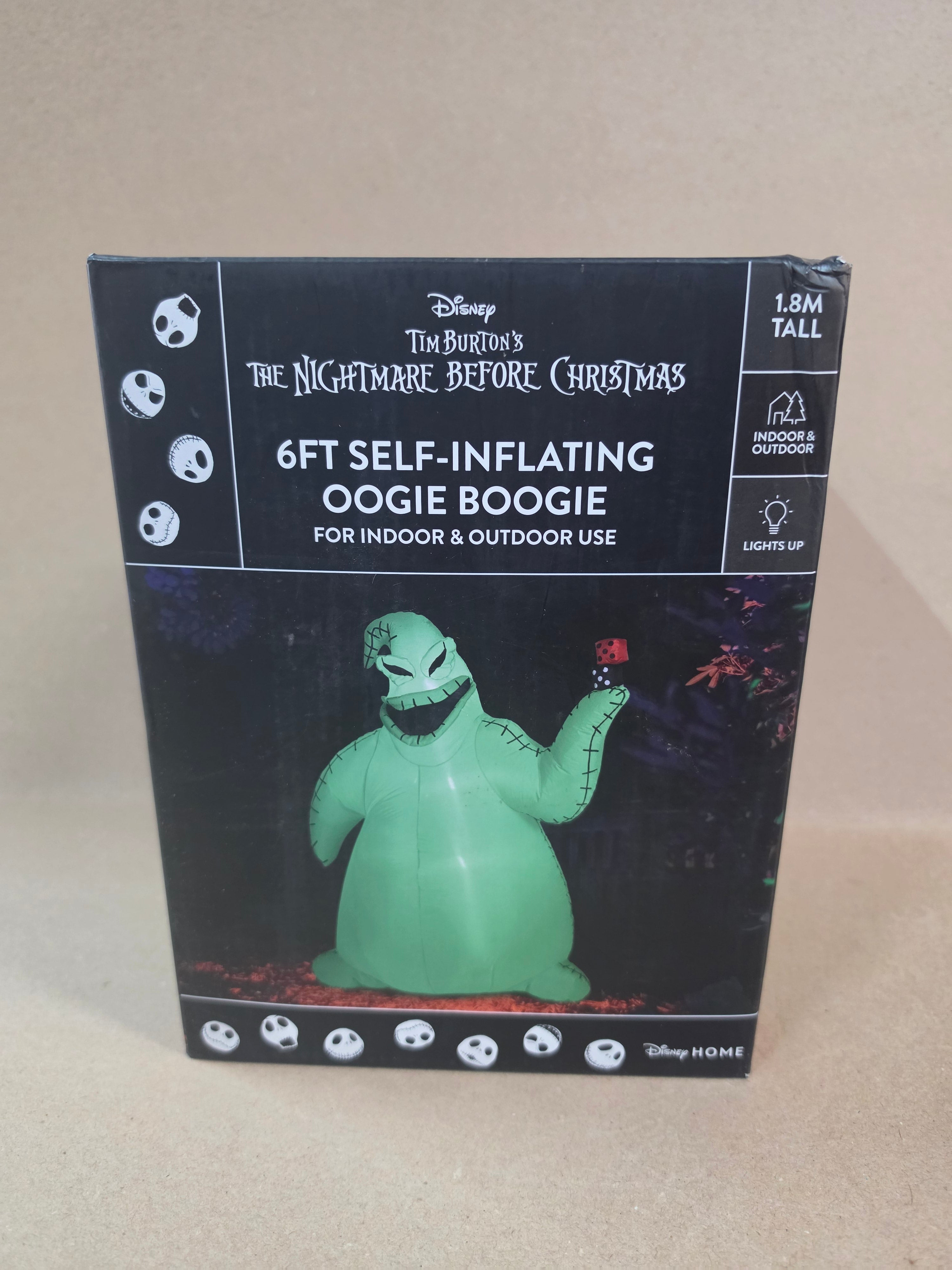 Oogie boogie self inflating 1.8meter groot