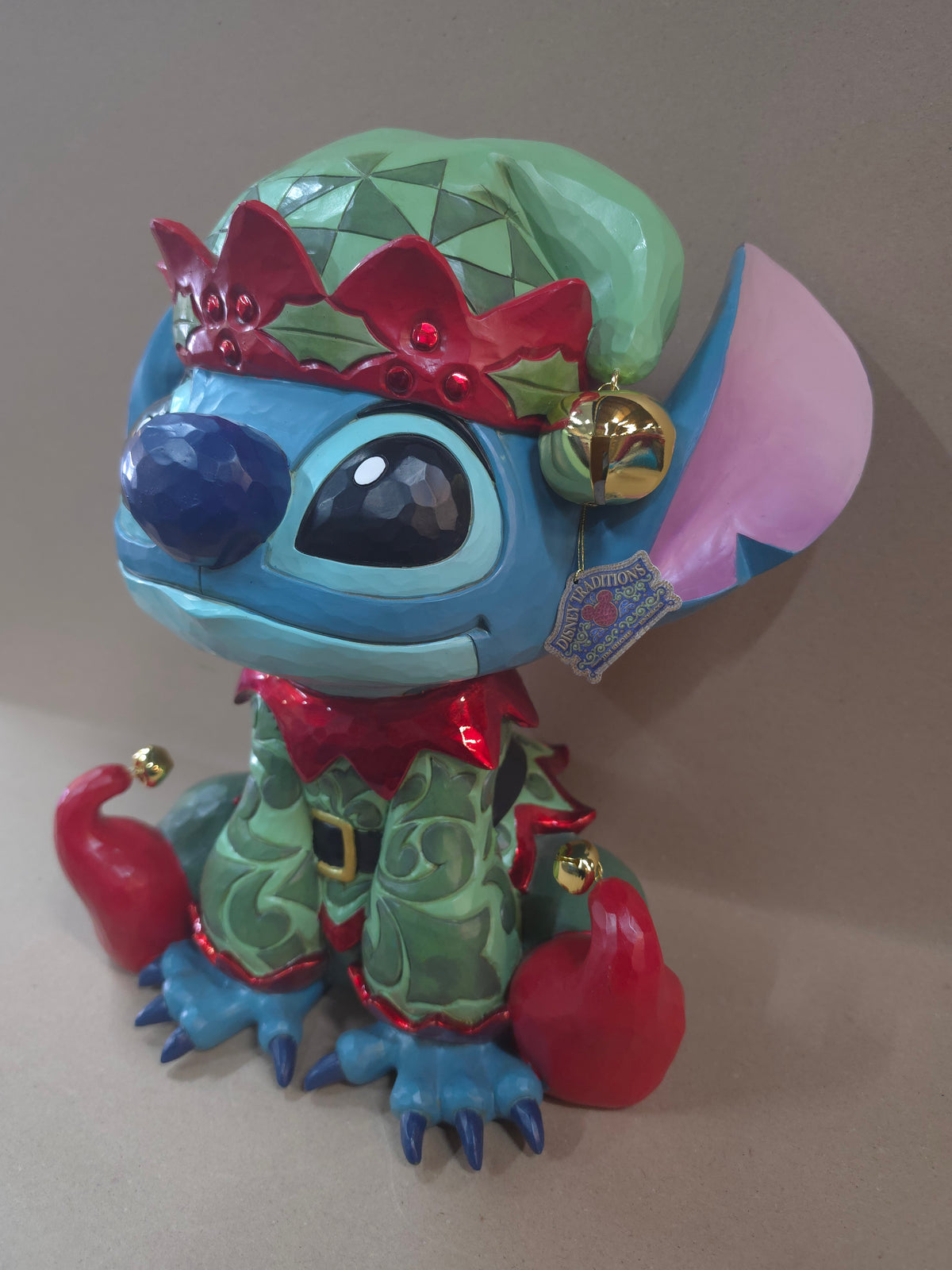 Disney Stitch Elf Costuum jim shore +/- 40 cm