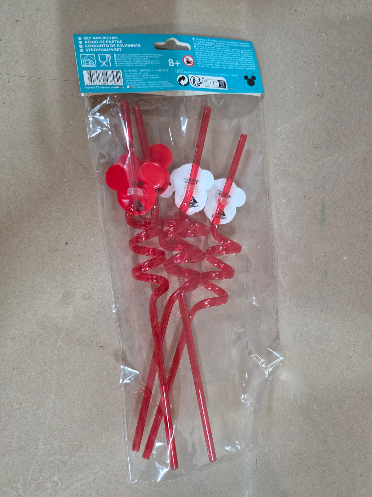 Mickey kerst rietjes