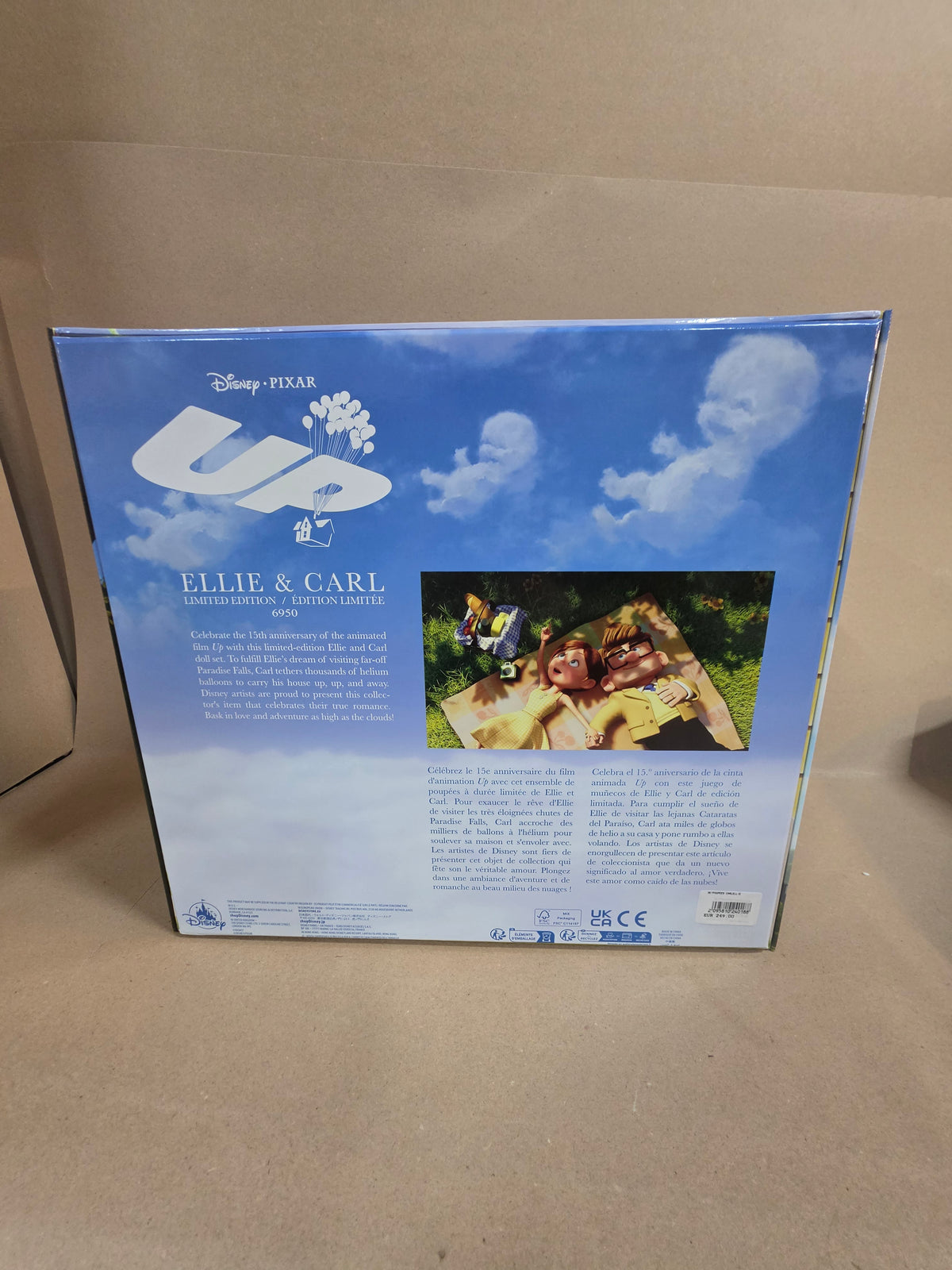 Disney Pixar UP 15th Anniversary Ellie & Carl Limited Edition Doll Set