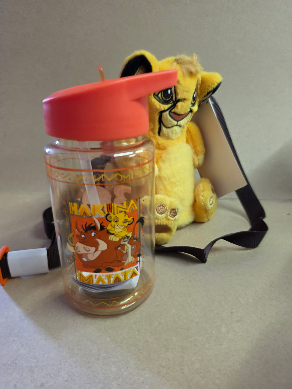 Lion king tasje Met fles