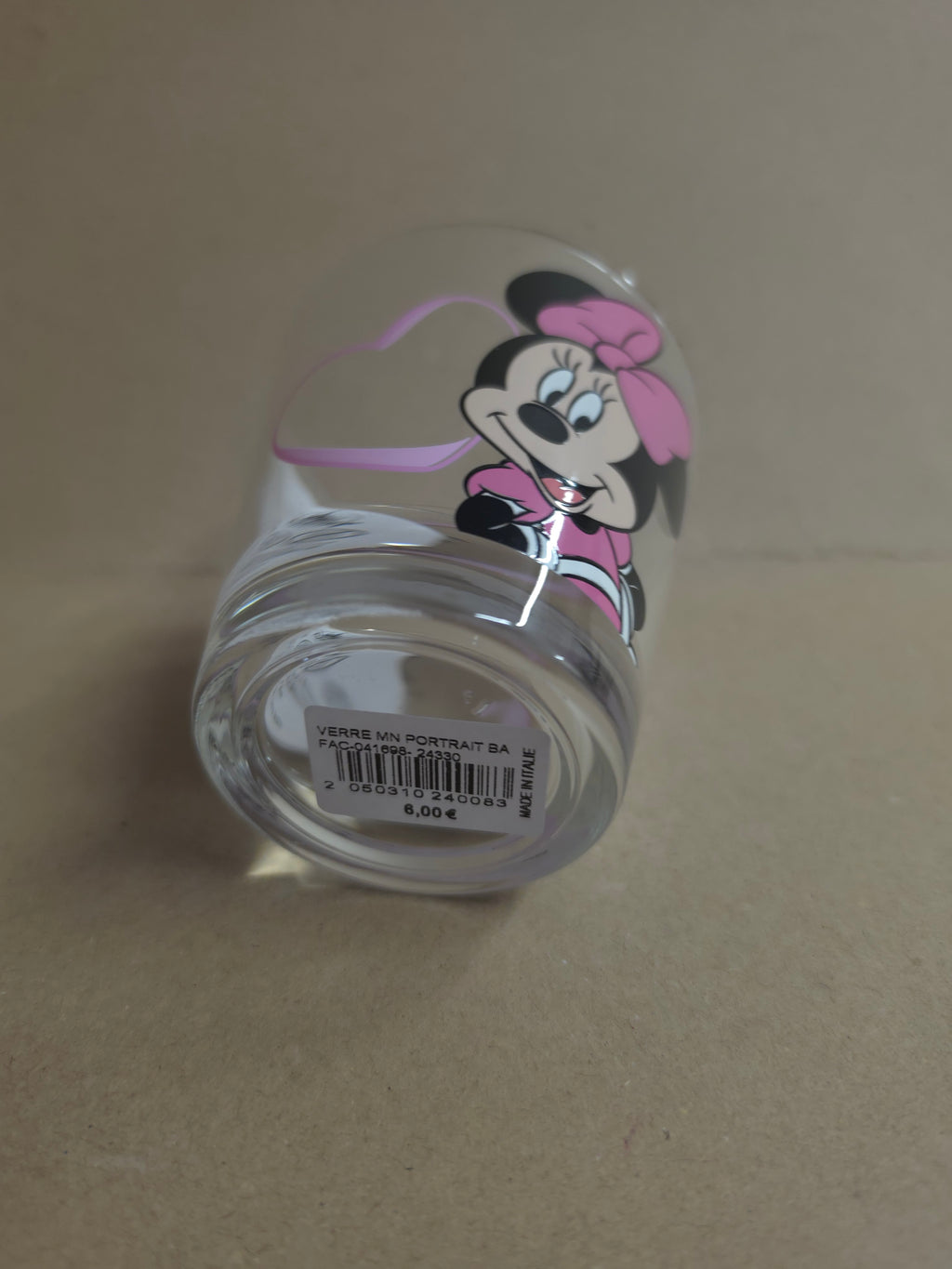 Minnie mouse drinkglas