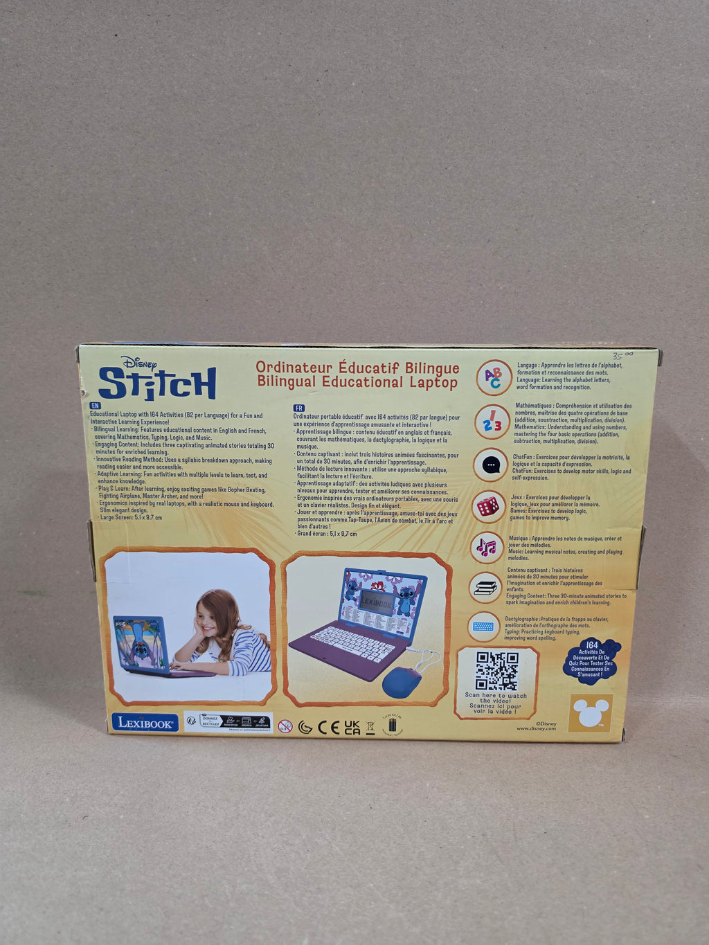Stitch lexibook laptop