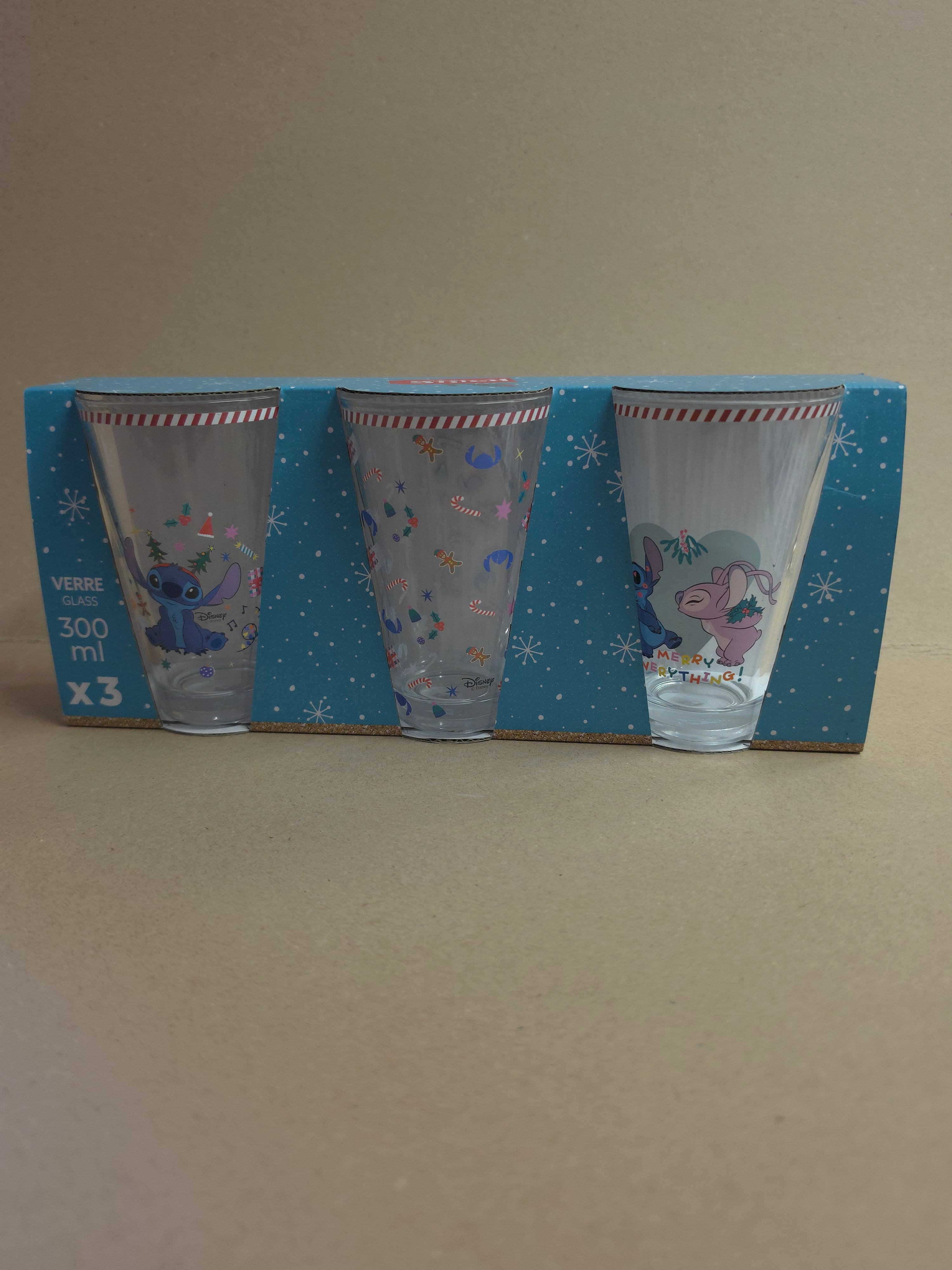 Stitch glazen set 4 stuks