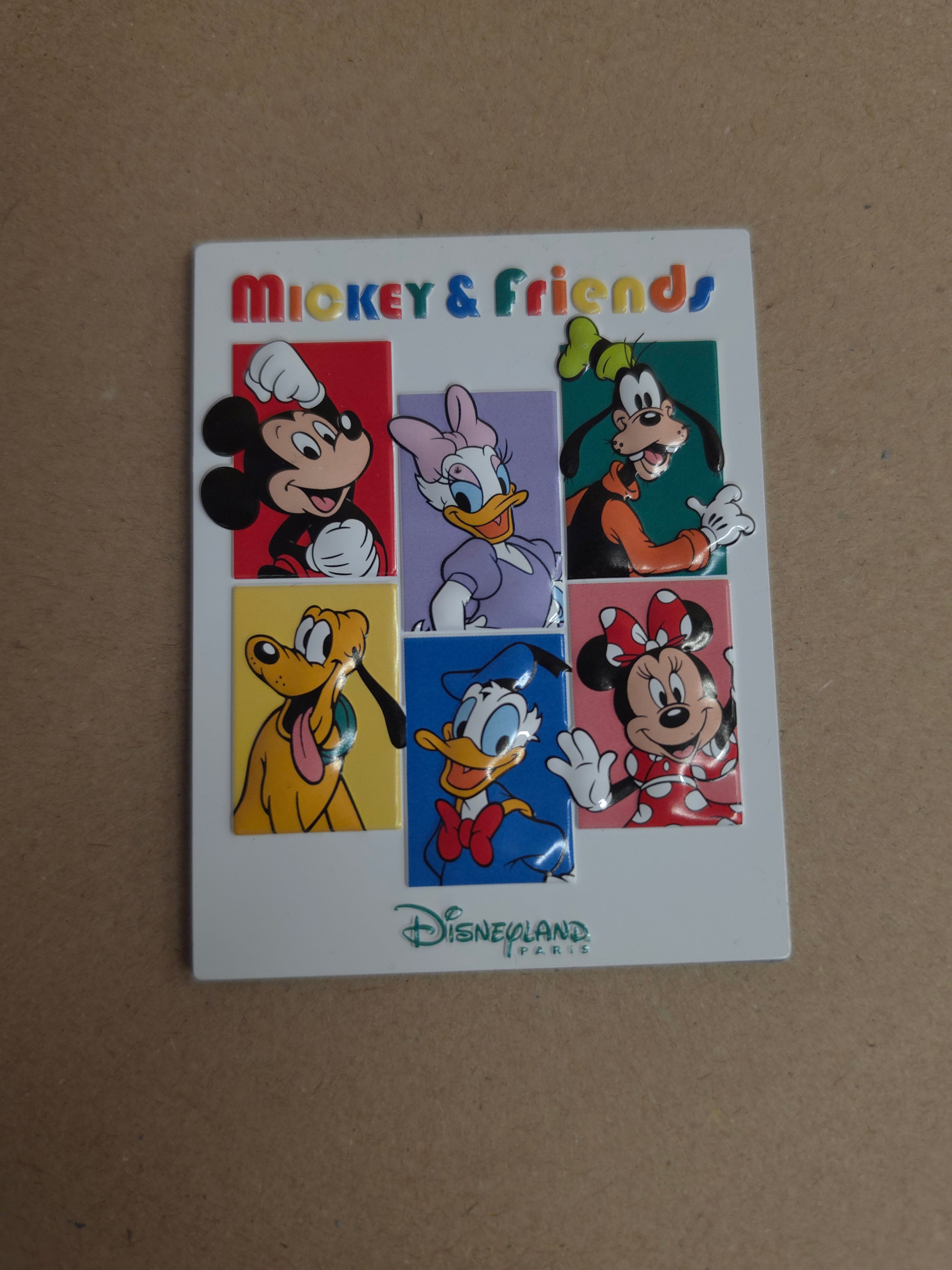 Mickey and friends vierkant magneet