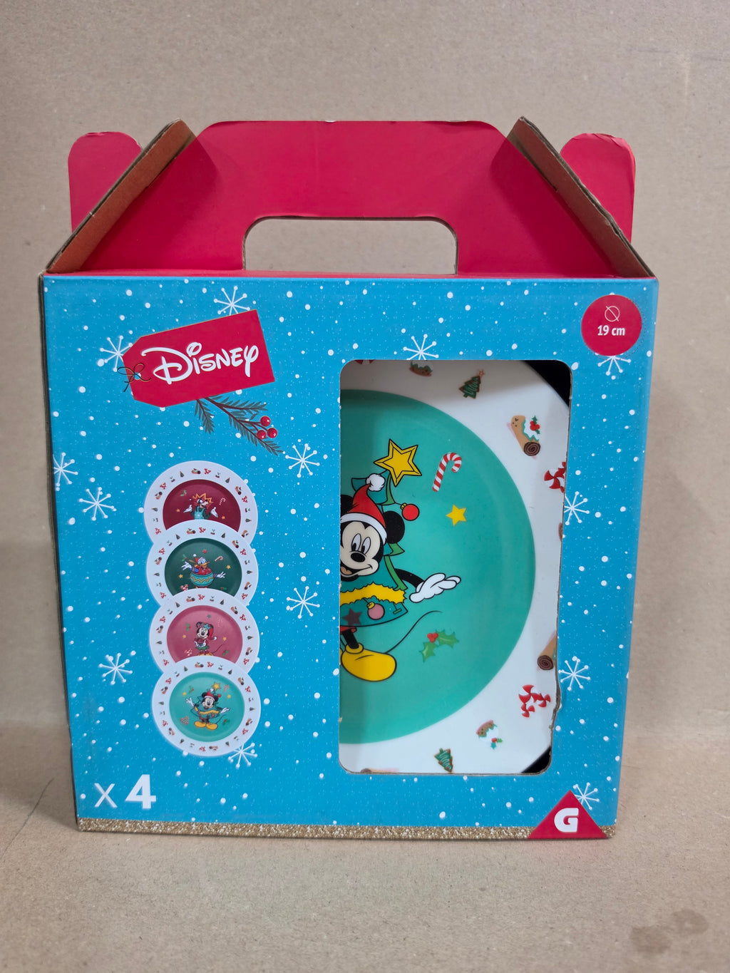 Mickey kerst borden set