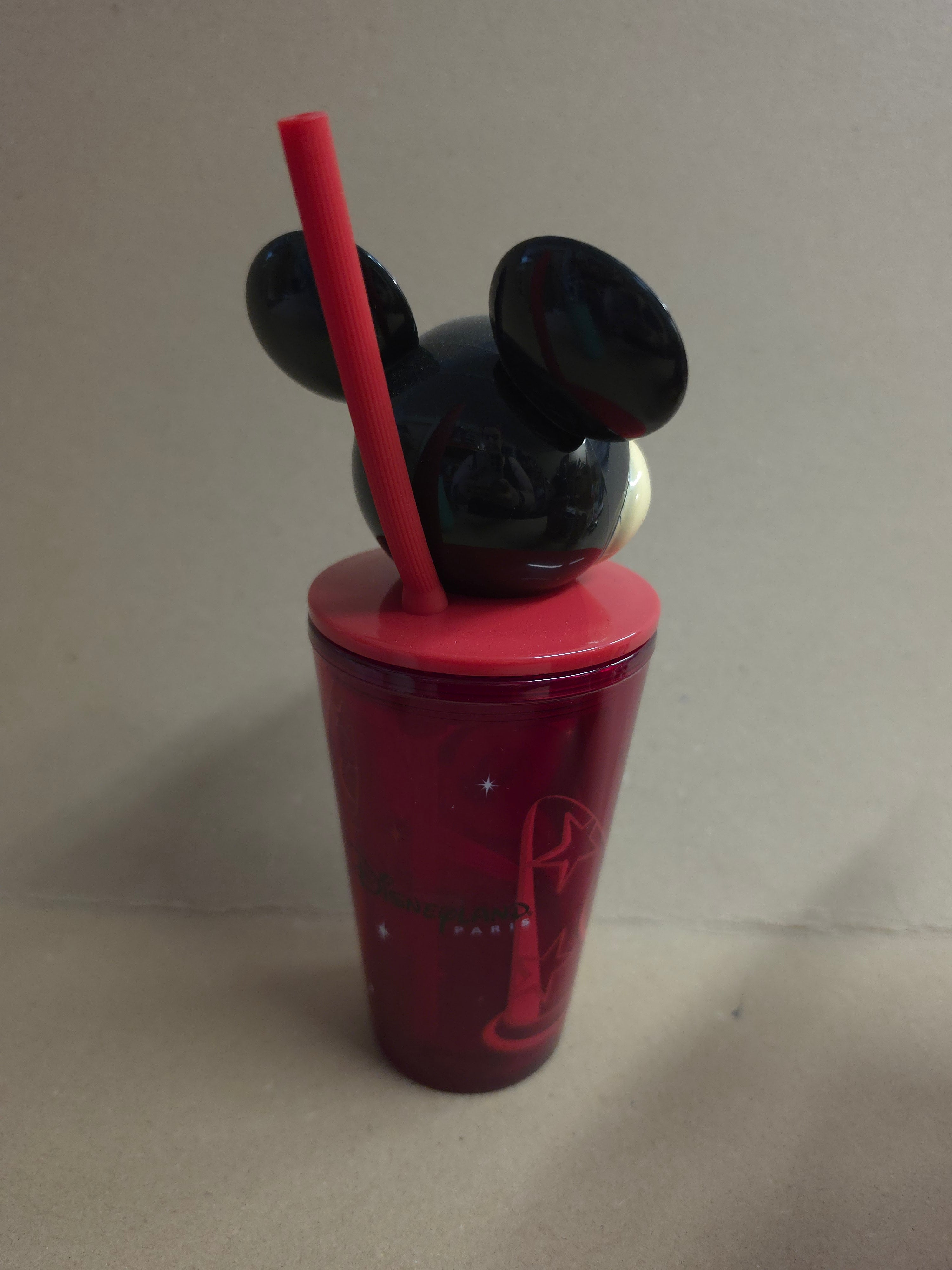 Mickey Mouse drinkfles met rietje