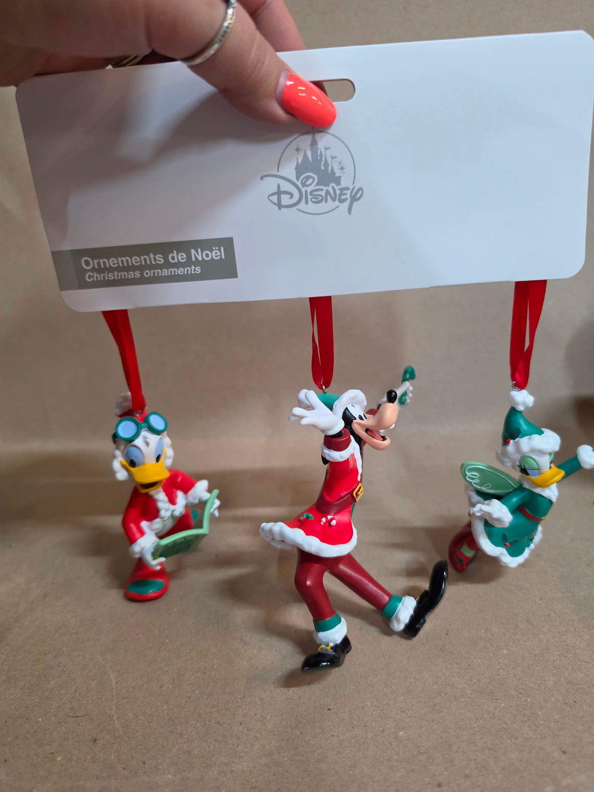 Donald Katrien en Goofy ornamenten set