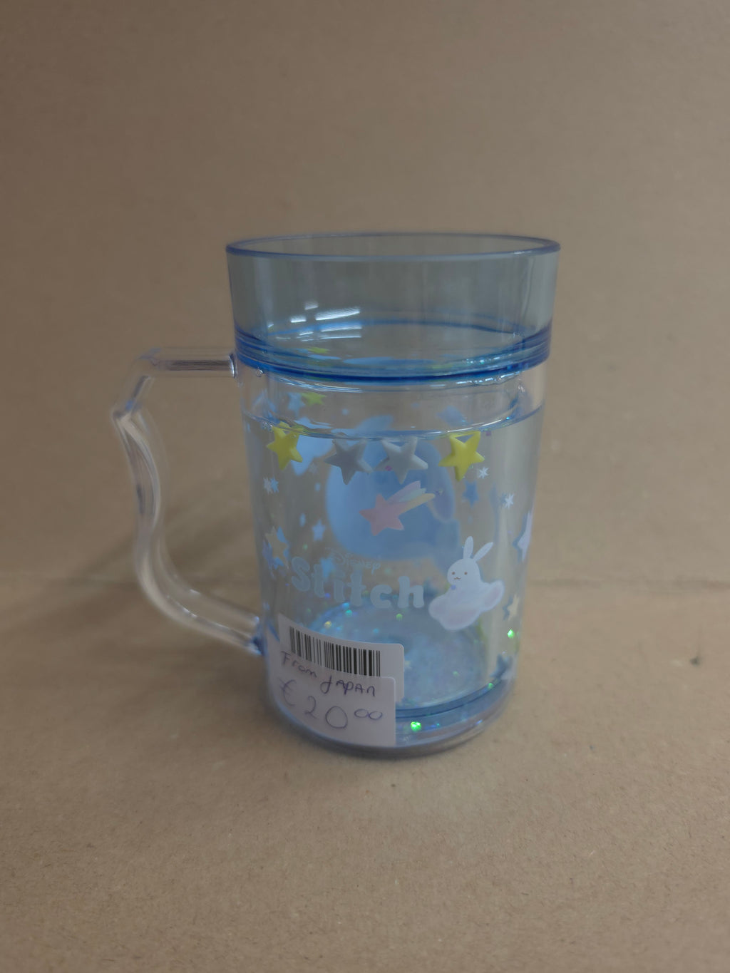 Stitch schudbeker/glitterbeker tokyo