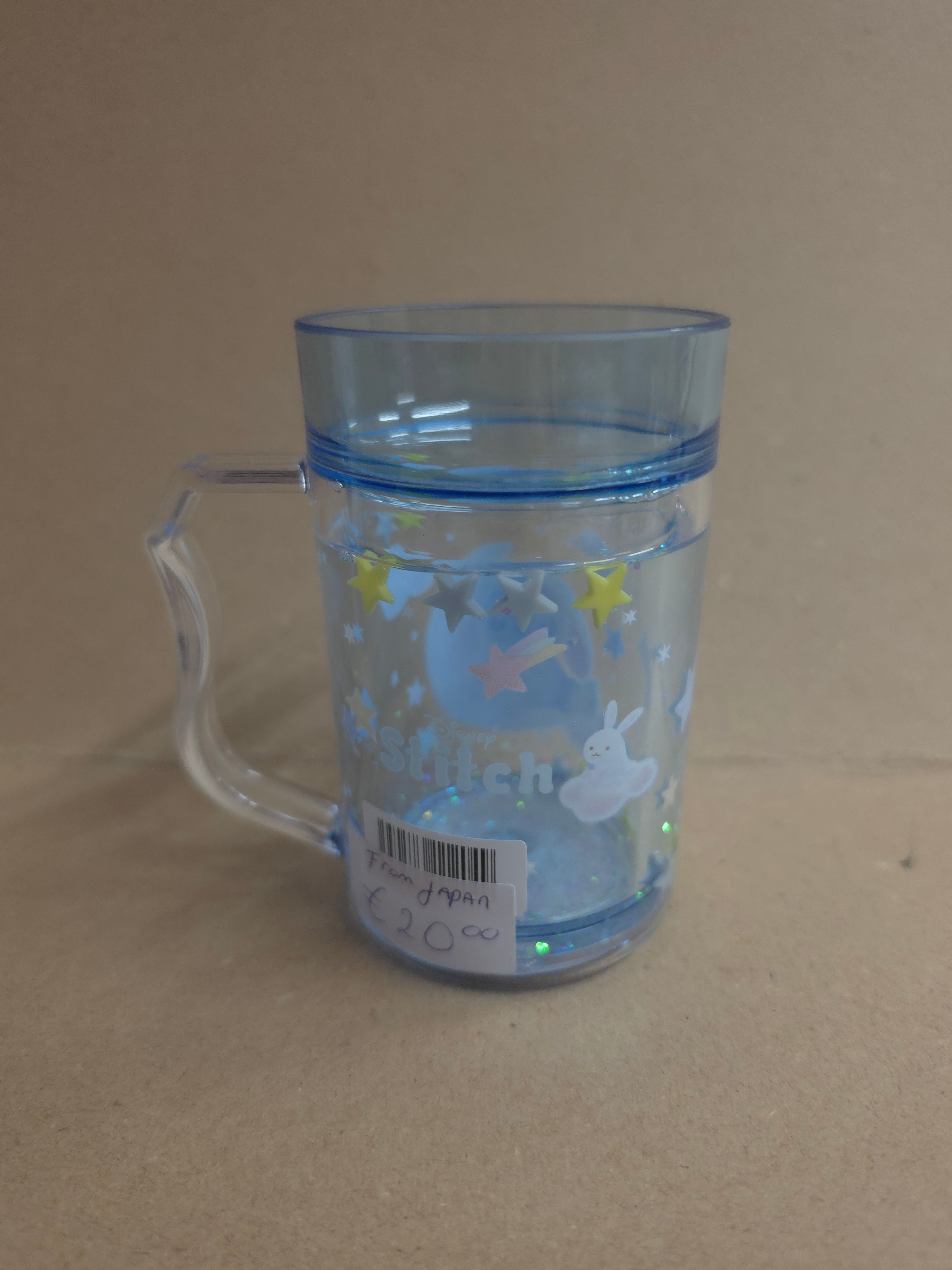 Stitch schudbeker/glitterbeker tokyo