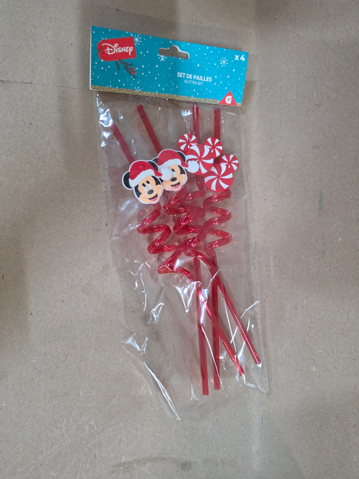 Mickey kerst rietjes
