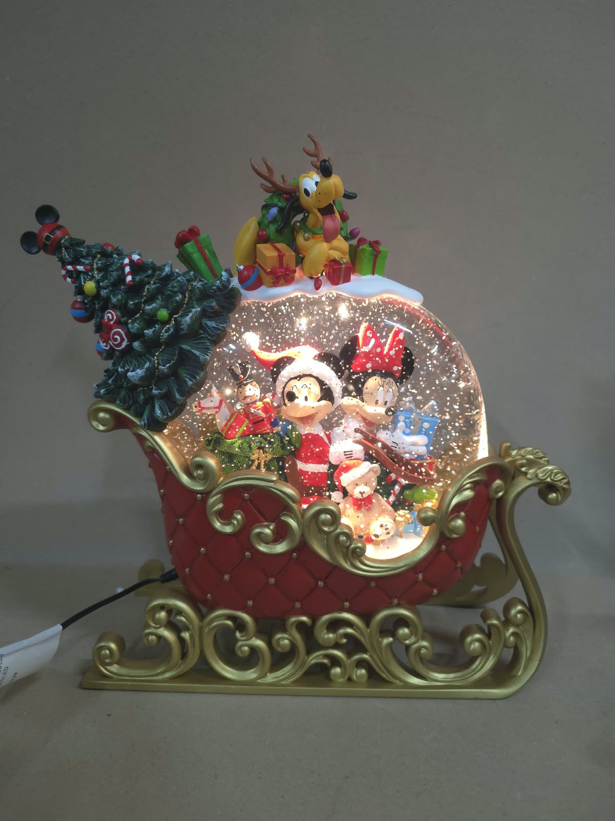 Mickey en minnie slee globe