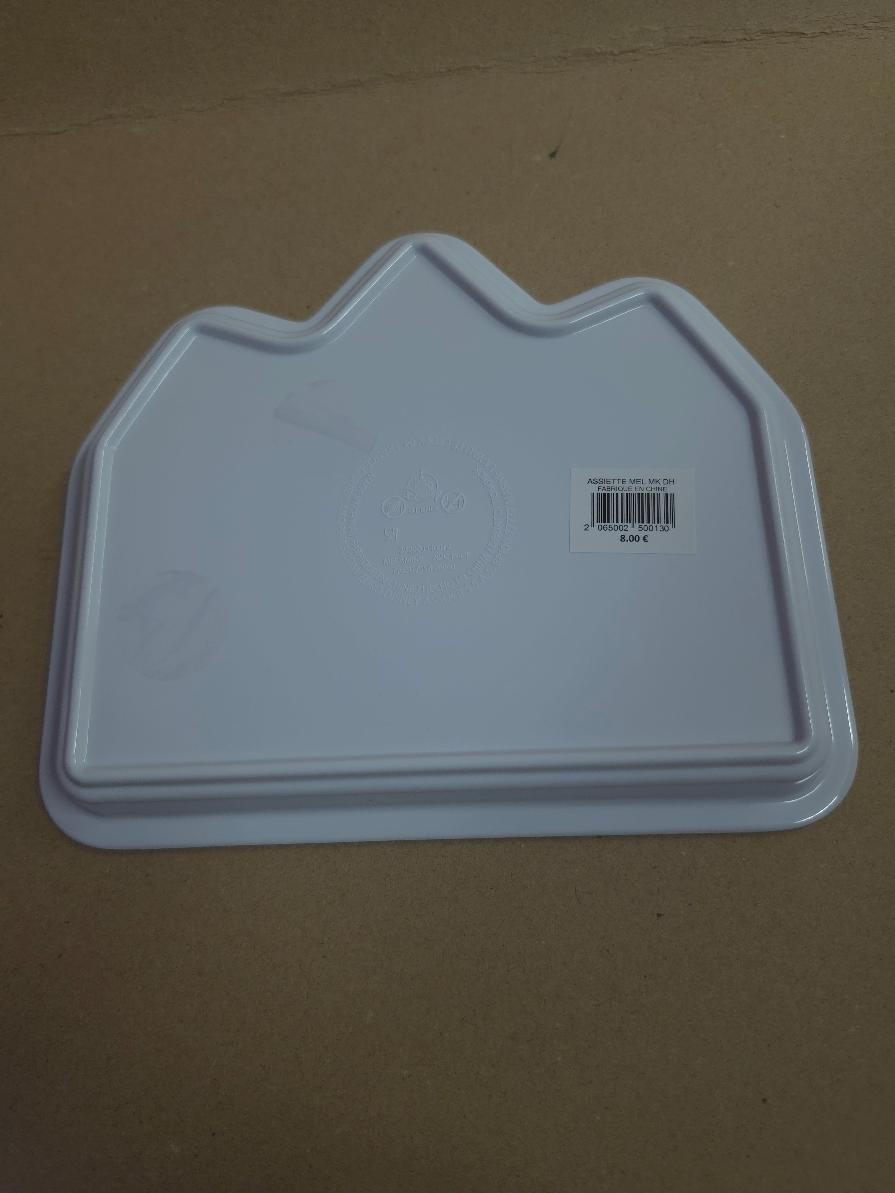 Mickey en Minnie Disneyland Hotel Melamine Bordje