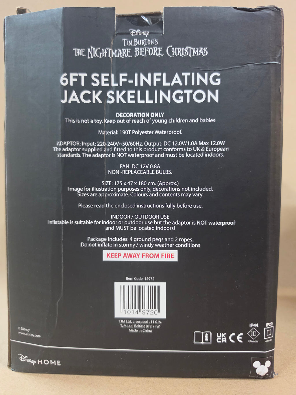 Jack skellington self-inflating 1.8meter