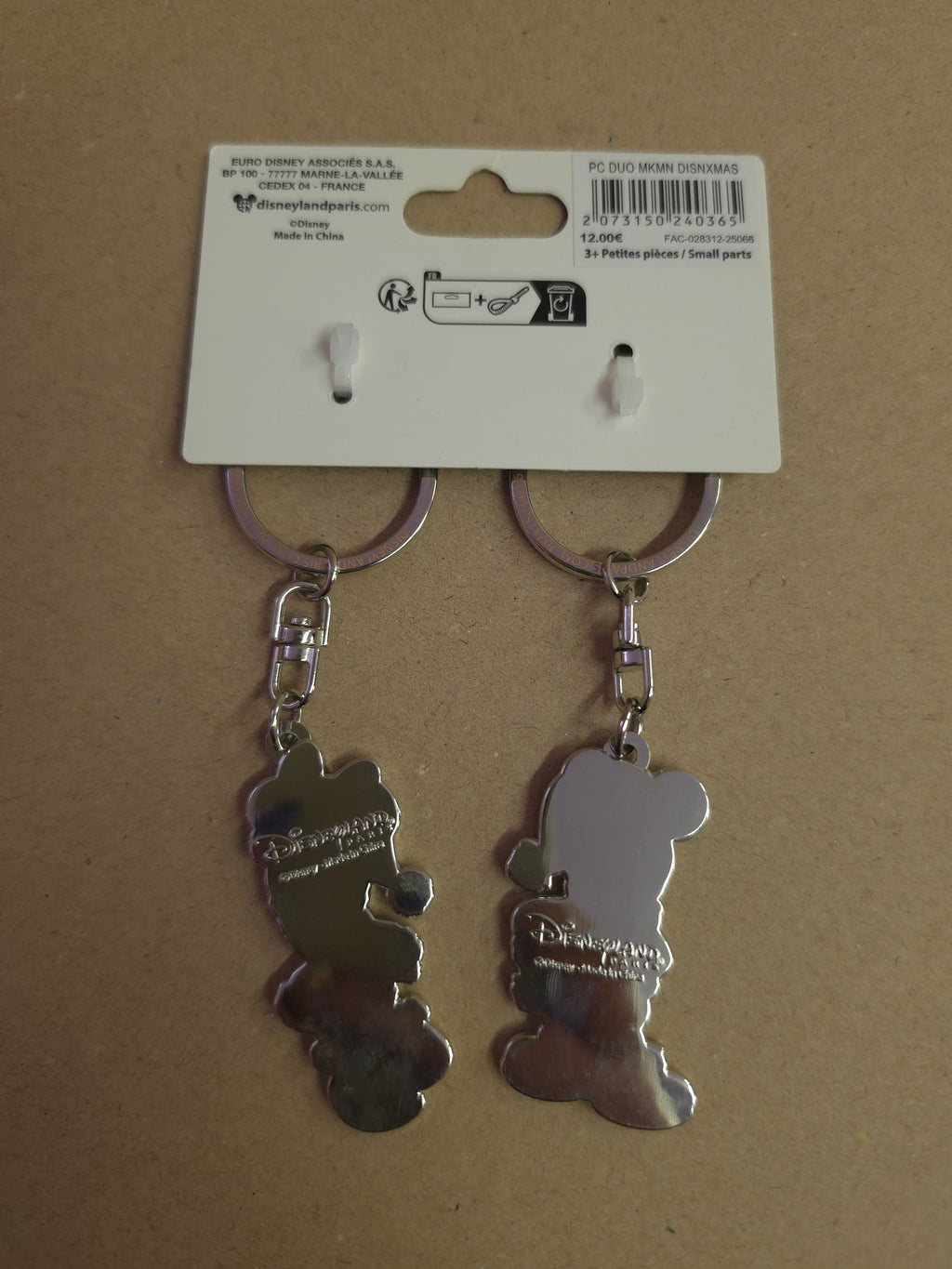 Mickey & Minnie kerstoutfit duo hangers